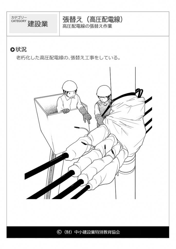 張り替え（高圧配電線）