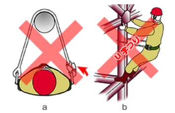 U字つり厳禁