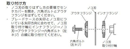 丸のこ刃の交換（卓上丸のこ）